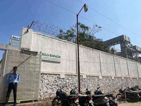 Manned entrance gate at the Silvernox data center — the first layer of physical security